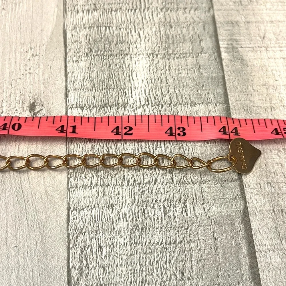 Rose Gold Tone Waist Belt Metal Rhinestone Crown 24-43” Waist Copper Bling Queen